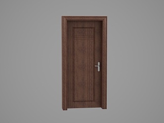 Jianou solid wood door 3d model