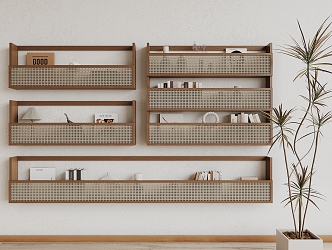 Wall Storage Rack 3d model