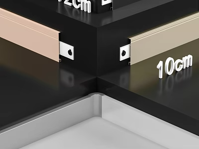 Different Colored Decorative Edge Trims With 12cm And 10cm Sizes For Home Decoration 3d model