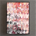 Vibrant Colorful Scales Pattern Abstract Wall Decor Artwork Design
