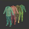 Men's Fashionable Clothing Collection With Sweaters Shirts Jackets Pants And Shoes