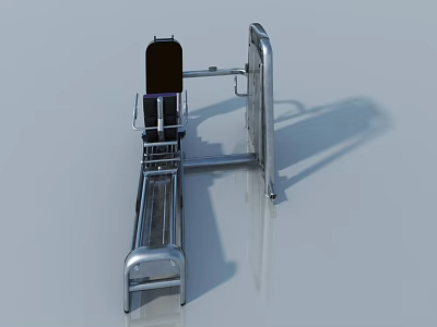 Swing Door Hardware With Metal Frame And Durable Hinges For Home Installation 3d model