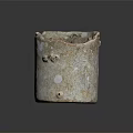 Handcrafted Ceramic Vessel Showcasing Textured Gray White Surface And Rustic Charm 3d model