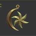 Moon Star Pendant Pendant Pendant Gem Pendant Diamond Pendant Jewelry Accessories 3d model