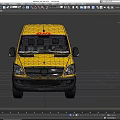 Yellow Mercedes Benz DHL Delivery Van Featuring Red Logo On Side Exterior