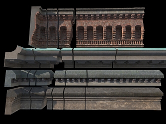 Modern eaves 3d model