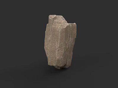 Natural Micro Terrain Structure With Rough Stone Texture And Detailed Surface 3d model