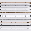 Curtain Accessories For Home Decoration Featuring Various Color Curtain Rods And End Brackets