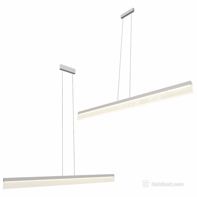 Modern Linear LED Ceiling Light With Slim Design For Contemporary Home Lighting 3d model