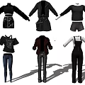 Stylish Modern Clothing Collection Featuring Jackets Tops Pants Dresses With Versatile Designs