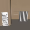 Modern White Curtains With Black Star Patterns And Striped Designs For Home