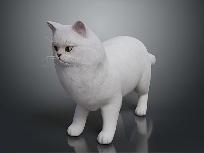 Modern Cat Kitten Flower Cat Domestic Cat 3d model Modern Cat Kitten Flower Cat Domestic Cat 3d model