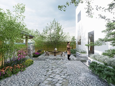 New Chinese Courtyard Homestay Courtyard Garden Homestay Courtyard Country Courtyard model