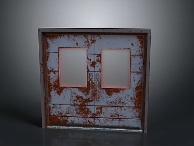 Iron door, iron door, iron door, safety door, metal sealed door, metal door, explosion-proof door, code lock 3d model