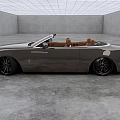 Rolls Royce Luxury Convertible Dark Gray Exterior With Brown Interior And Black Wheels