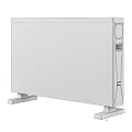 White Strom Electric Heater With Digital Display And Stand Base 3d model