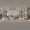 Modern Luxury Mens Clothing Store Interior Design With Mannequins And Neat Clothing Display Racks