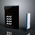 Sleek Modern Computer Case With Black White Design And Ventilation Holes Structure