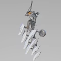 Industrial Tillage Equipment With Suspended Multiple Blue Blades And Mechanism