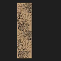 Decorative Wooden Wall with Intricate Floral Leaf Cut Out Patterns for Modern Interior
