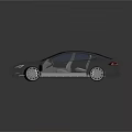 Futuristic 3D Car Model Featuring Transparent Design Sleek Lines Silver Rims And Reflective Surface