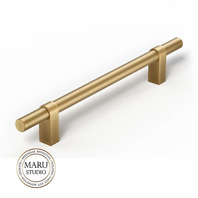 Modern Double Sofa With Gold Metal Handle For Living Room Furniture 3d model