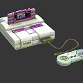 Modern game console Nintendo game console 3d model