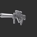 Modern 3D Weapon Model With Scope Barrel Grip And Detailed Design 3d model