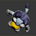 Kids Cute Plush Dog Toy With Blue Purple Yellow White Soft Stuffed Animal Design Soft