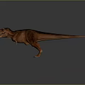 Realistic Tyrannosaurus Rex Dinosaur Character With Brown Skin Sharp Teeth And Strong Limbs