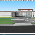 new chinese style gate 3d model