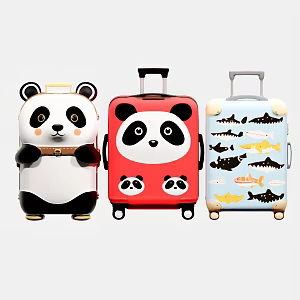 Modern children's cartoon luggage 3d model