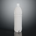 Food Grade Transparent Plastic Water Bottle With Spiral Design And White Cap For Drinking