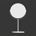 Round Tabletop Vanity Mirror With Metal Stand And Stable Base For Daily Use 3d model