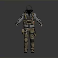Professional Tactical Gear Set For Daily Use Including Helmet Goggles Vest And Camouflage Pants