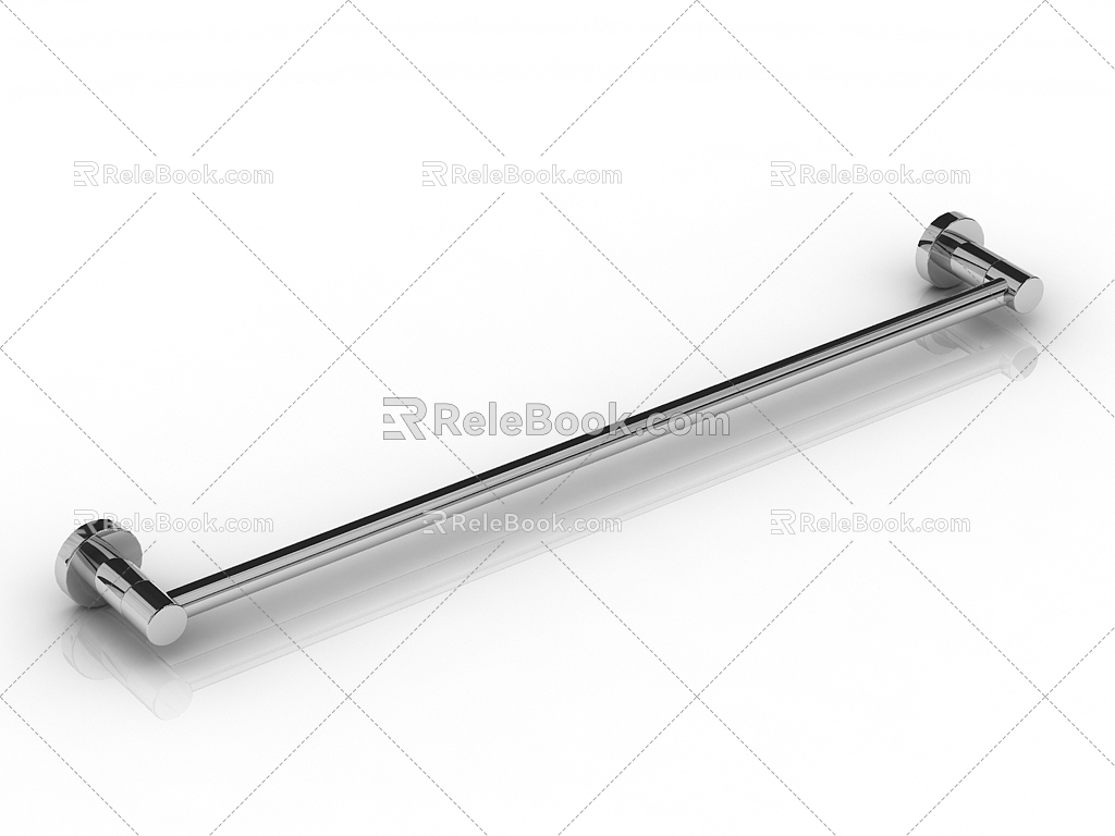 Modern Towel Bar 3d model