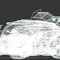 Futuristic Racing Car With Streamlined Design Large Tires Rear Wing And Teal Accents