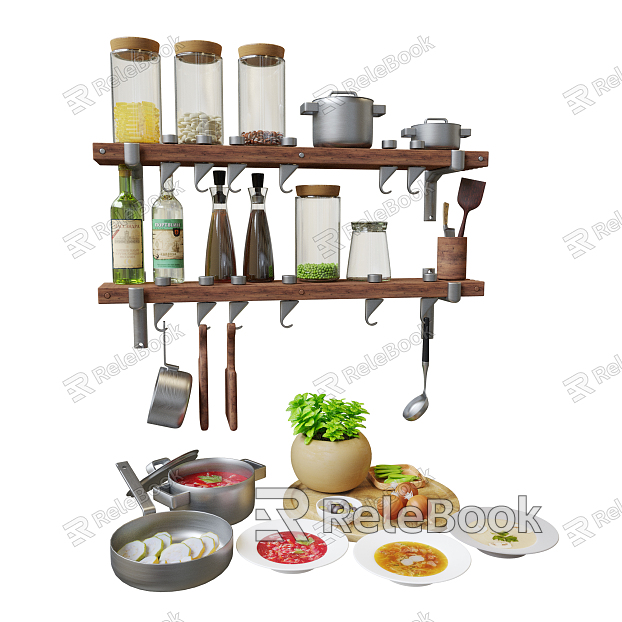 Modern Kitchenware Decorations model