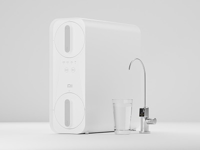 Full set of rice house water purifier 3d model