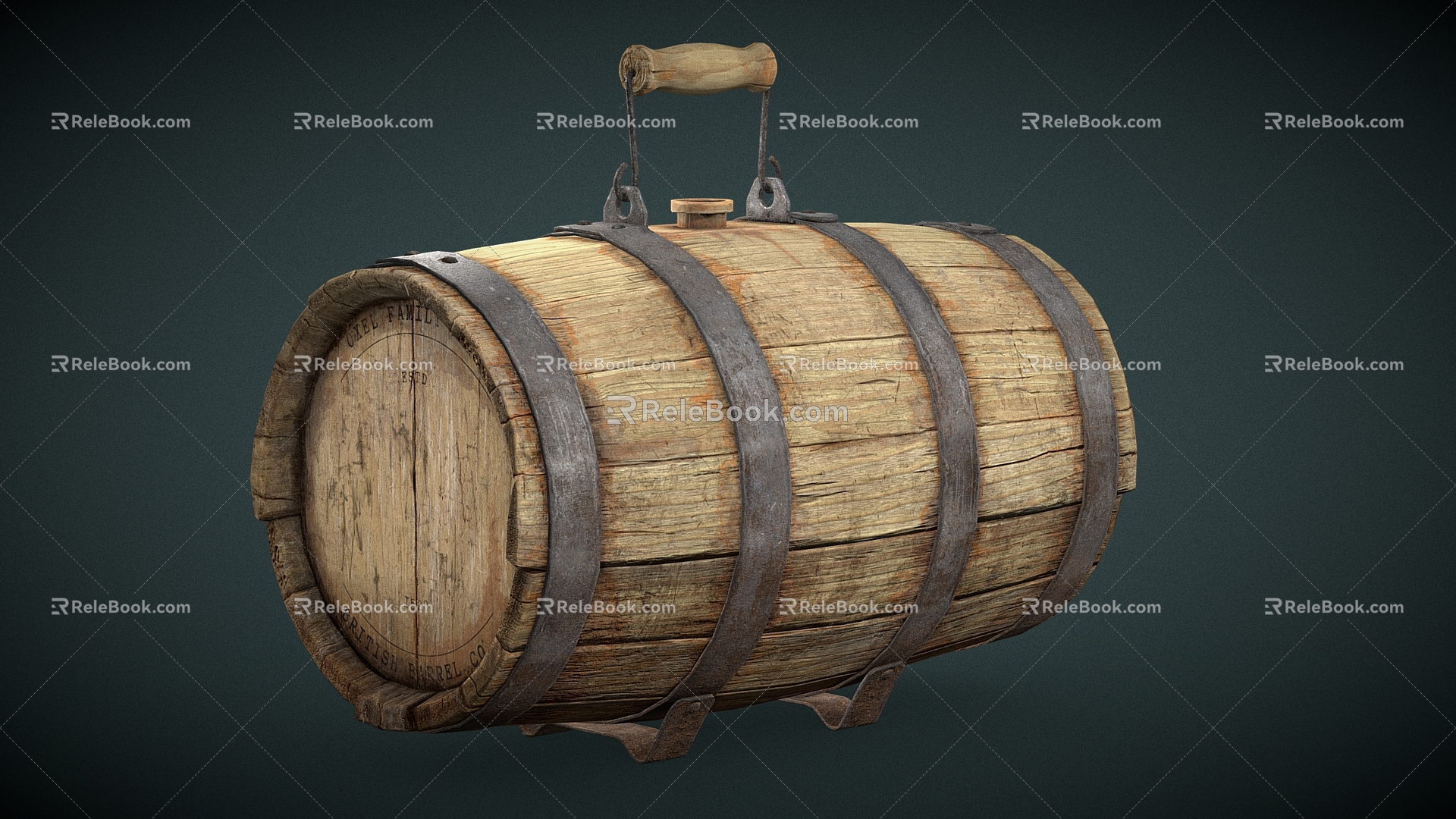 Wine Barrel Oak Barrel Wine Barrel 3d model