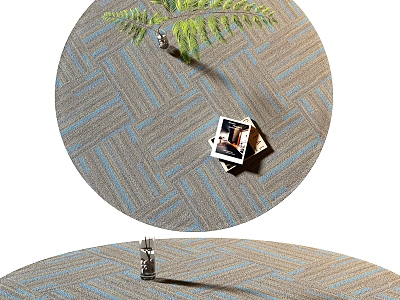 Modern Round Carpet 3d model