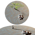 Modern Round Carpet 3d model