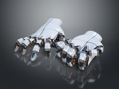 Science Fiction Gloves High-tech Gloves Mechanical Gloves Manipulator Machine Hand Machine Gloves Mecha Gloves 3d model