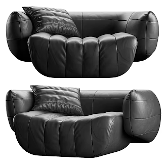 BAXTER Modern Leather Sofa Scorpion Sofa Tactile Sofa 3d model
