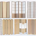 Silent screen partition hollow partition 3d model