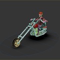 Motorcycle two-wheeled motorcycle off-road motorcycle road race motorcycle motor vehicle transport 3d model