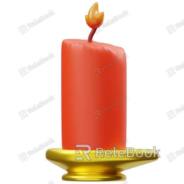 Candle cartoon candle cartoon candle Q version candle model