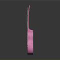 Pink Sparkling Ukulele Musical Instrument with Painted Design and Glossy Finish