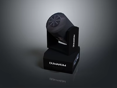 DIAMANUM Black Speaker Device With Modern Compact Design And Brand Logo 3d model