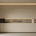 New Chinese sofa background wall Middle ancient sofa background wall Decorative background wall 3d model
